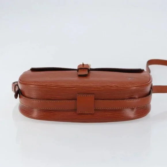 LOUIS VUITTON Epi Jeune Fille MM Shoulder Bag Brown M52153 LV Auth am10076